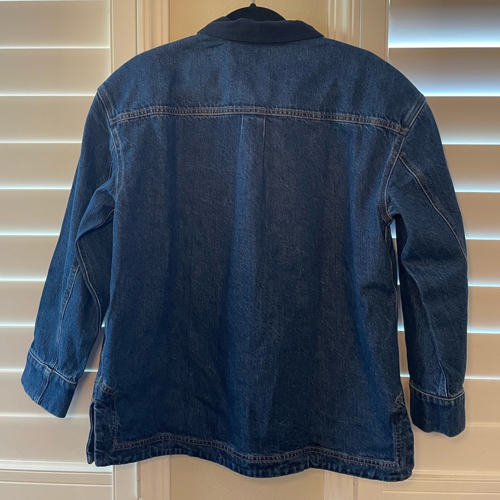 Madewell | Denim Oversized Pullover Jacket in Willmont Wash - Picture 6 of 7